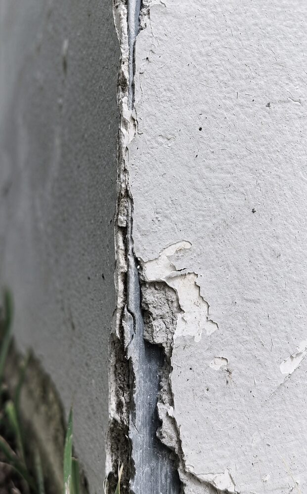 Walls before — cracks